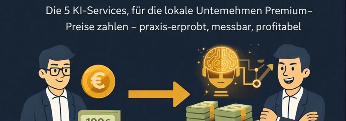 Warum einige IT-Dienstleister 100 € verdienen – und andere 5.000 €: Die 5 KI-Services, für die lokale Unternehmen Premium-Preise zahlen